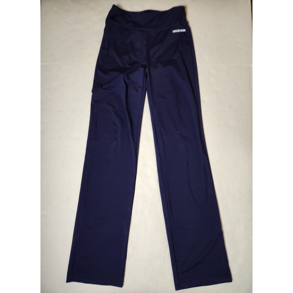 HISKYWIN Women’s Athletic Pants Activewear Stretch Small Tall Long Inseam Navy